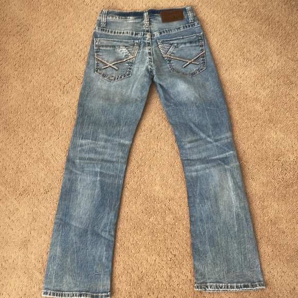 BKE Buckle Aiden Mens Bootleg Medium Wash Blue Jeans Size 26S (26x27) - Picture 4 of 5